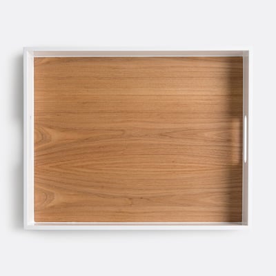 Plateau rectangulaire aux bords laqués, NICOLO LA REDOUTE INTERIEURS