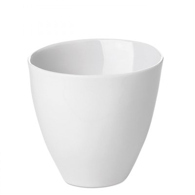 Tasse à Café Assoiffée Porcelaine Blanc Brillant Diam 7 cm TSE ET TSE ASSOCIÉES