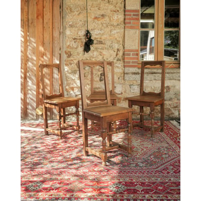 Lot de 4 chaises lorraines Claude N°1636 - Bon état DEBONGOUT