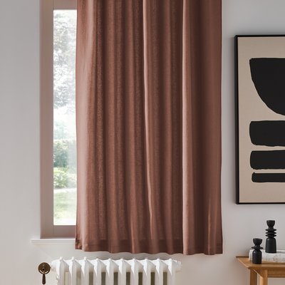 Cortinado em linho lavado, especial radiador, com presilhas escondidas, Onega LA REDOUTE INTERIEURS