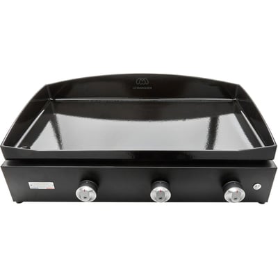 Plancha gaz Pure 375 Noir 3 brûleurs à poser, 75x40 cm LE MARQUIER