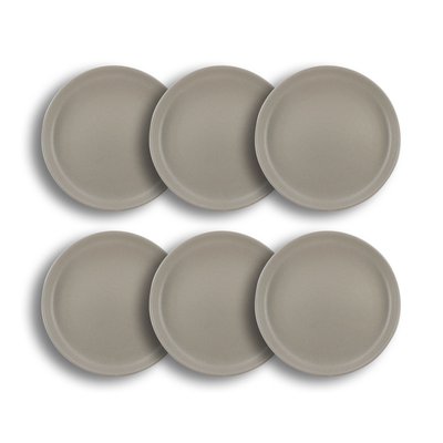 Lot de 6 assiettes plates en grès 27cm, ARITA NOVASTYL