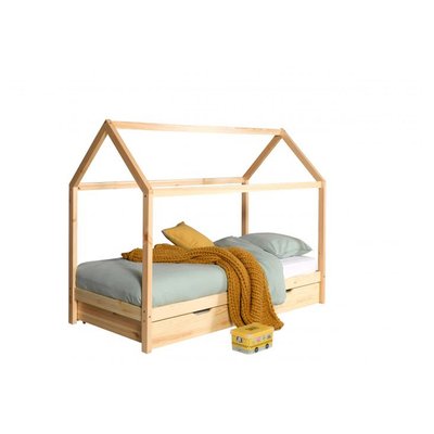Dallas Lit LP Naturel + Lit gigogne VIPACK