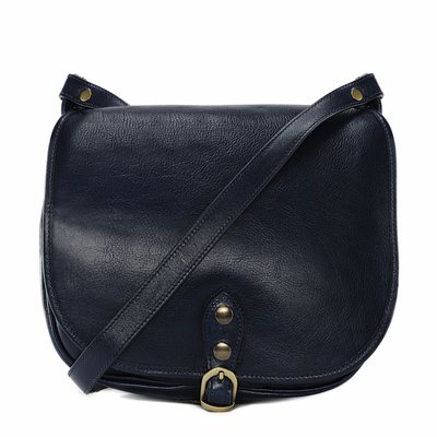 Sac bandoulière en cuir italien lisse VERLAINE OH MY BAG