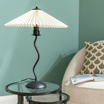 Wiggle Black Metal Table Lamp with Origami Shade SO'HOME