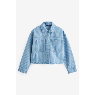 Veste-chemise rayée en denim NEXT