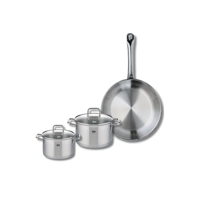 Batterie 1 poêle 28cm + 2 faitouts 14/16cm PROFI CITRIN ELO