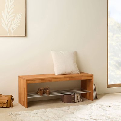 Banc à chaussures bois massif 2 places - CYRIEL CAMIF