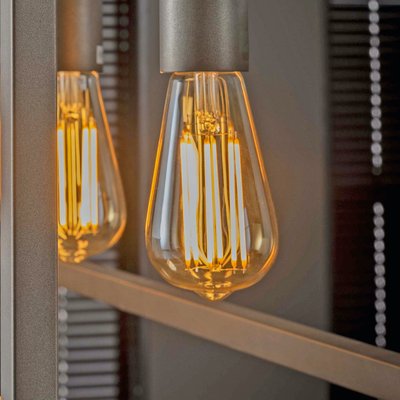 Ampoule goutte ambrée LED filament lumière chaude (E27) PIER IMPORT