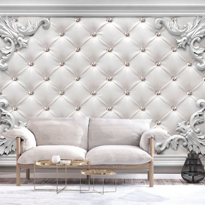 Papier peint intissé panoramique Quilted Leather EDEN