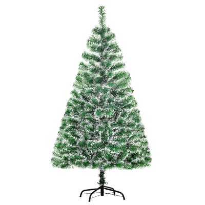 Sapin de Noël artificiel imitation Nordmann aspect enneigé HOMCOM