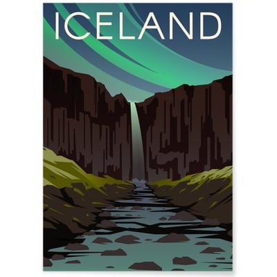 Poster Islande L'AFFICHERIE