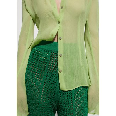 Mango blouse verte sale