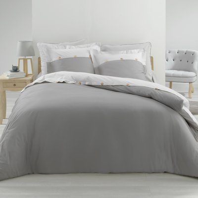 Parure Housse de couette Percale Collection Vice-Versa DOUCEUR D'INTÉRIEUR