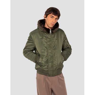Aivewood Unisex Hooded Bomber Jacket SCHOTT