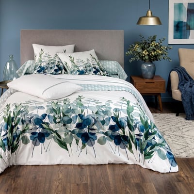 Housse De Couette   Percale De Coton - EUCALYPTUS TRADITION DES VOSGES