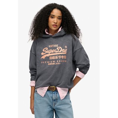 Felpa con cappuccio e logo SUPERDRY