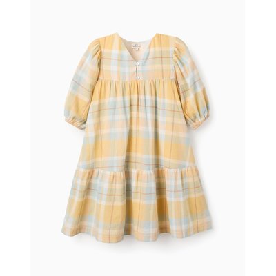 Robe en Coton à Carreaux Brothers & Sisters ZIPPY