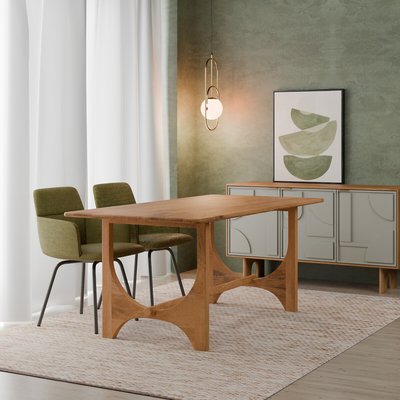 Brielle Mango Wood Sculptural Dining Table (Seats 6) ÉDITÉ