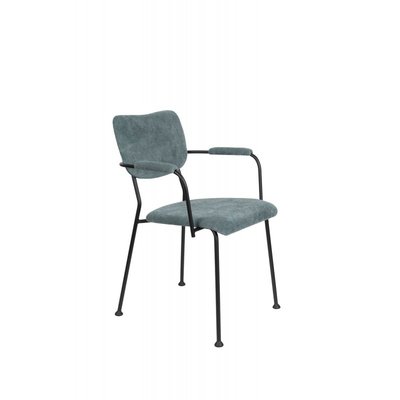 2 fauteuils de table en velours côtelé - Benson - ZUIVER ZUIVER