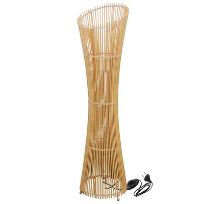 Lampadaire rond en bambou 25x25x100cm WADIGA