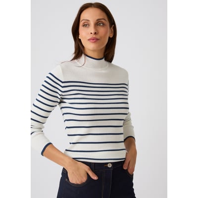 Pull-chaussette col montant en laine mérinos DAMART