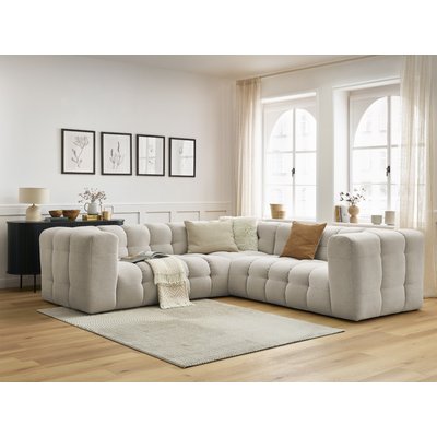 Canapé d'angle fixe 4 places en tissu, CLOUD BOBOCHIC