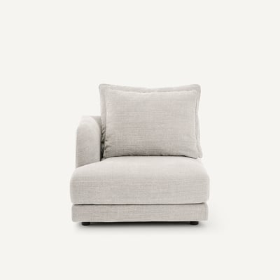 Demi-canapé gauche, modulable en coton et lin, TIBERIO AM.PM