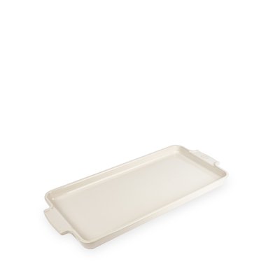 Appolia Plaque apéritifs et mignardises en céramique, écru, 40,2cm x 17,8cm PEUGEOT