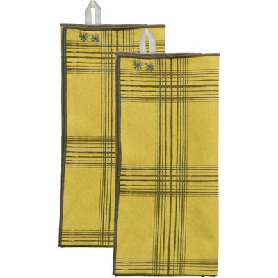 Torchon (x2) coton MADRAS FEBRONIE