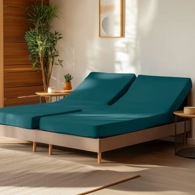 Drap housse en percale de coton pour lit articulé SOFT PERCALE SENSEI MAISON