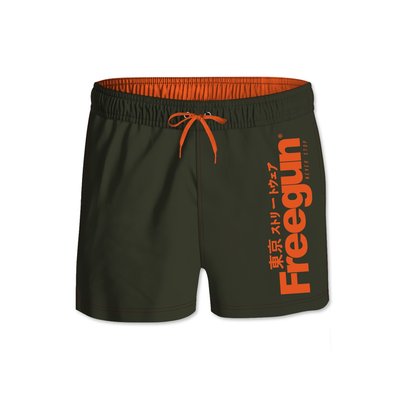 Short de bain Court ceinture élastique Logo FREEGUN