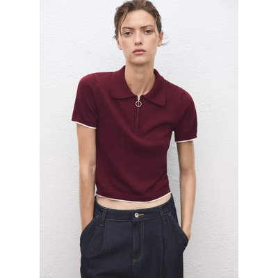 Pull col polo zippé MANGO
