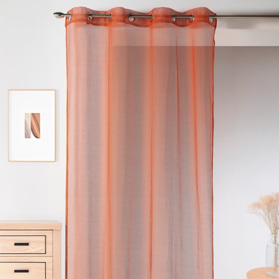 Voilage uni en maille filet HOME MAISON