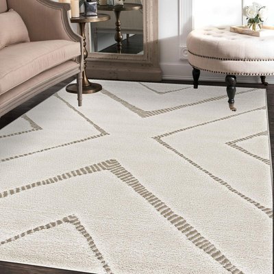 Tapis salon et chambre tissé motif géométrique ALATER UN AMOUR DE TAPIS
