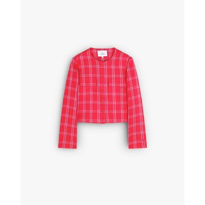 Blazer à carreaux en lin SCALPERS
