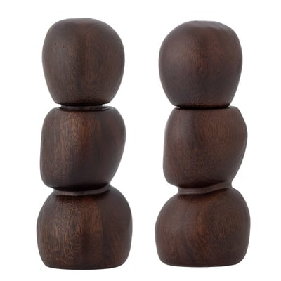Moulin sel et poivre design bois  SALVI set de 2 BLOOMINGVILLE