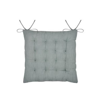 Assise de chaise matelassée en coton Pop colors EDEN
