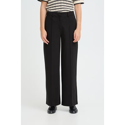 Pantalon coupe droite, jambes larges, taille haute ICHI