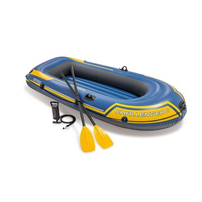 Bateau Gonflable 2 Places  Avec Rames Et Gonfleur Challenger INTEX