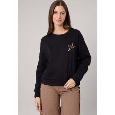 Sweat femme imprimé étoile léopard LEOSTAR DEELUXE
