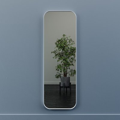 Зеркало настенное в тонкой металлической раме ручной работы, M SO'HOME