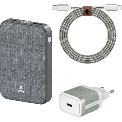 Pack Powerbank+Chargeur 30W+USB-C-Lightning ADEQWAT