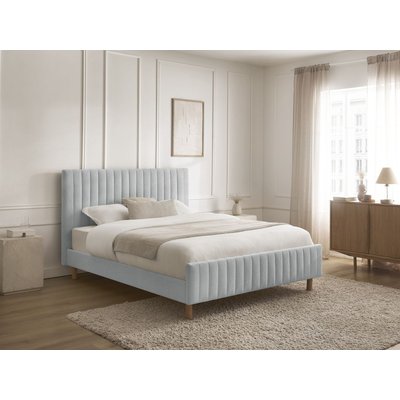 Lit  revêtement tissu lisse, ZELVA BOBOCHIC