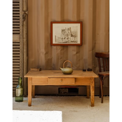 Table basse en bois Léonie N°1059 - Bon état DEBONGOUT