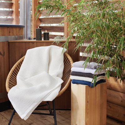 Plaid en Coton 400g/m² - NID D'ABEILLE TRADITION DES VOSGES