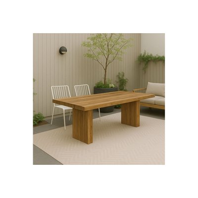 Table de jardin en bois recyclé brun L245 10 places - NONZA HELLIN, DEPUIS 1862