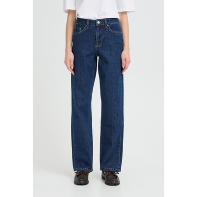 Jeans coupe droite, jambes larges, taille mi-haute B.YOUNG