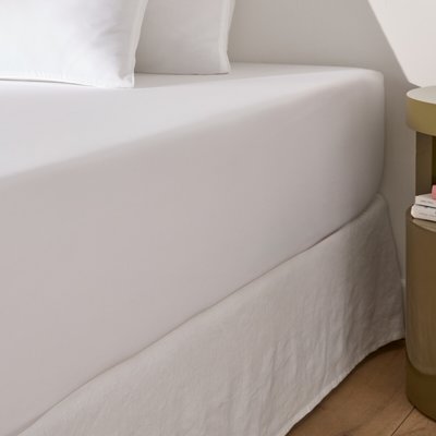 Drap-housse en satin de coton bonnet 30 cm, Opale LA REDOUTE INTERIEURS