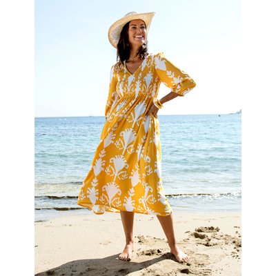Robe longue avec smocks DAXON